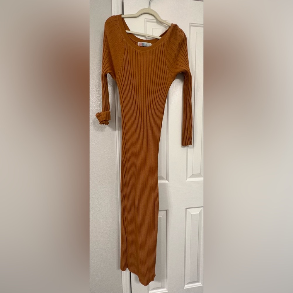 Free People Rust Orange Maxi Dress